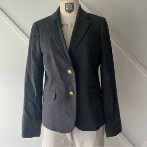 J Crew Single Breast Wool Blend Blazer - 6